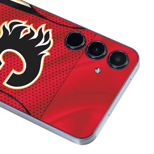 NHL Calgary Flames Home Jersey Galaxy A35 5G Skin
